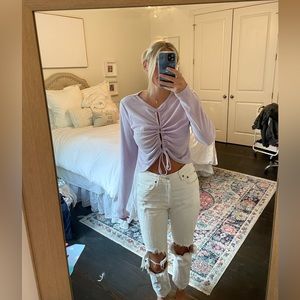 Purple CroppedSweater